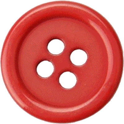 Button Clothes Red Transparent PNG