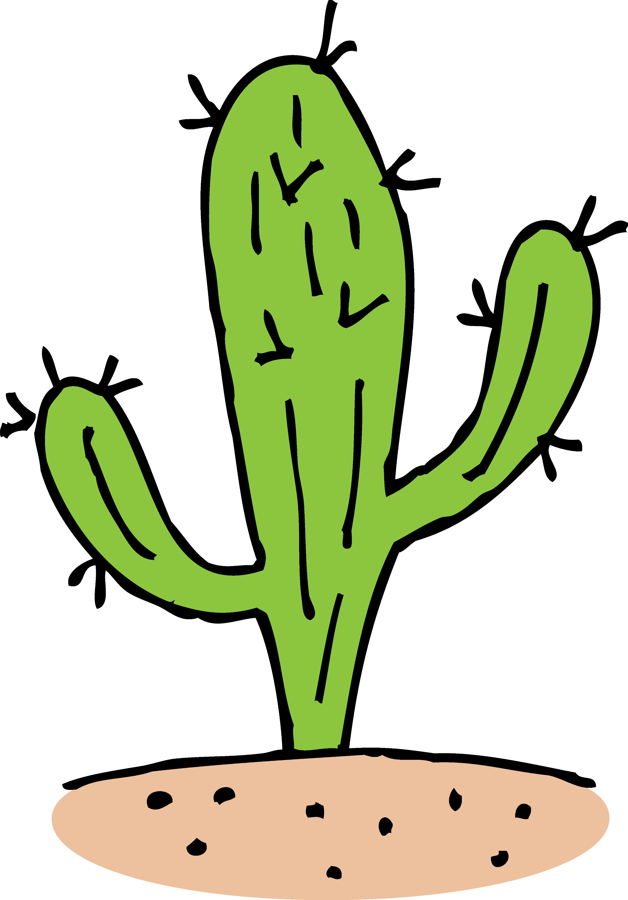 Cactus Illustration Transparent Free PNG