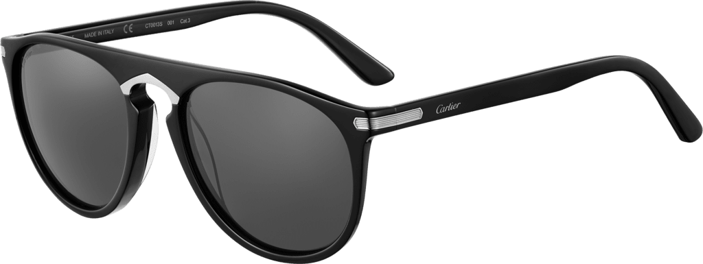 Cartier Sunglasses Black Background PNG Image
