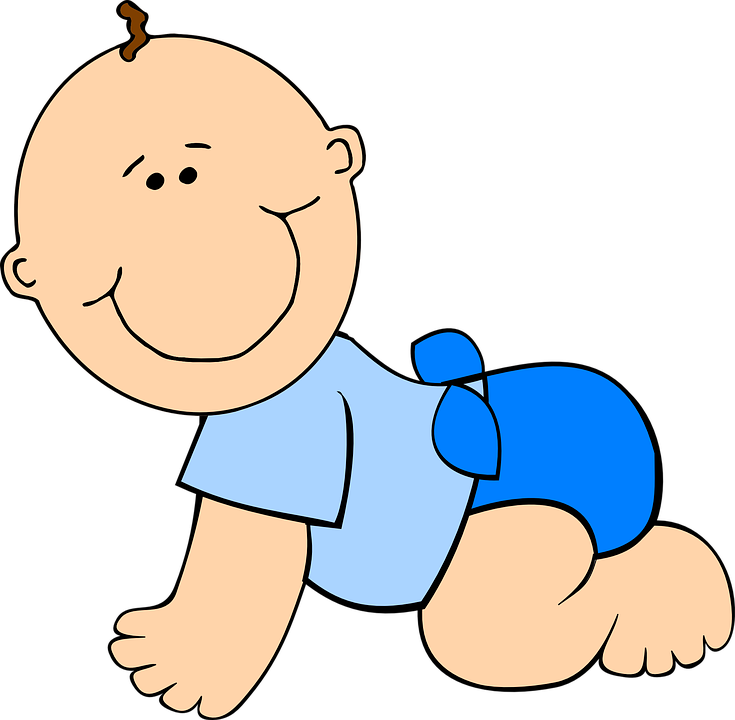 Cartoon Baby Boy Transparent Background