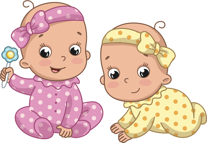 Cartoon Baby Girl PNG Images Transparent Background | PNG Play