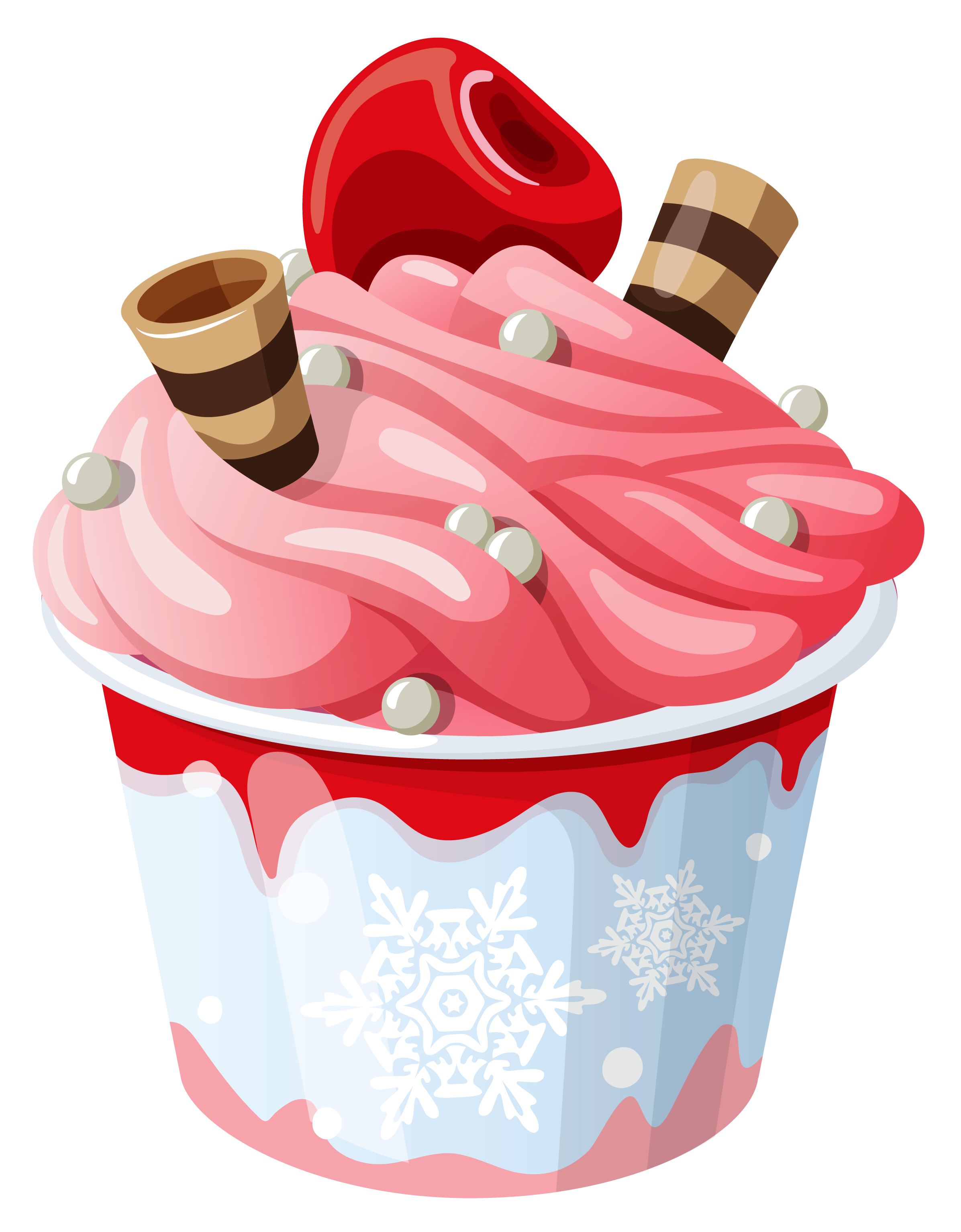 Cartoon Cupcake Cherry On Top Free PNG