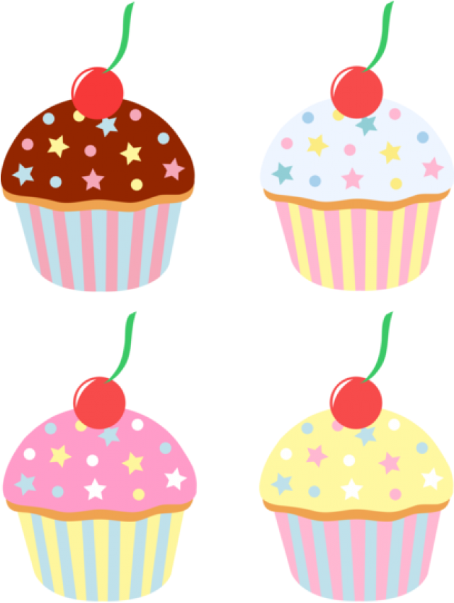 Cartoon Cupcake PNG Pic Background