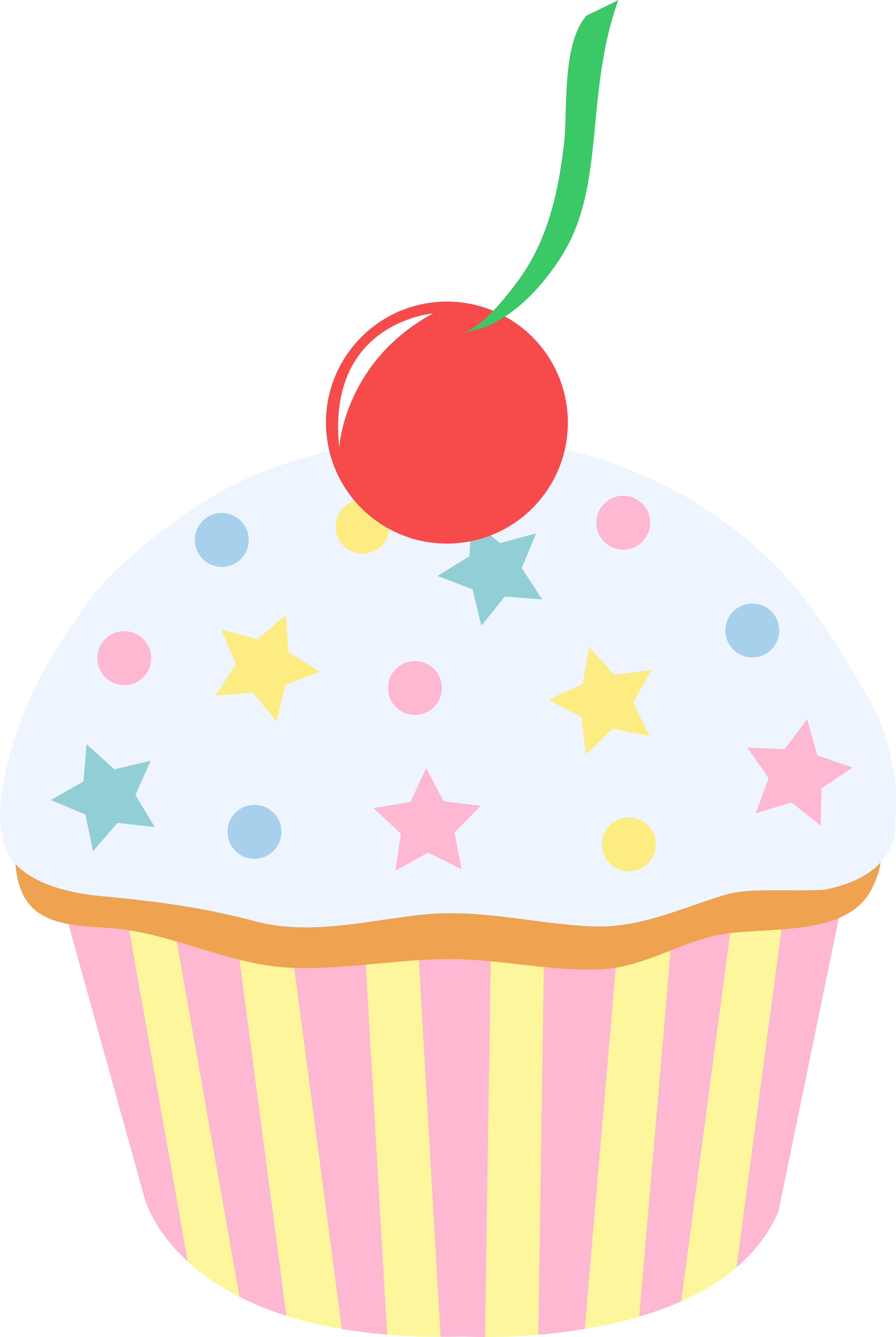 Cartoon Cupcake Transparent Free PNG