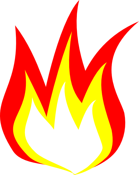 Cartoon Fire Flames PNG Clipart Background
