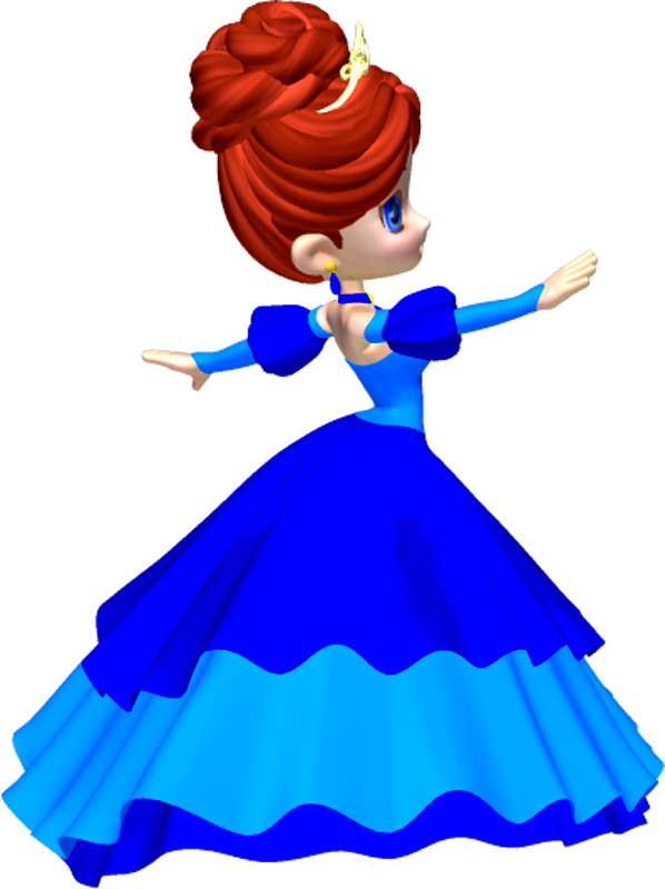 Cartoon Girl Dress PNG Background