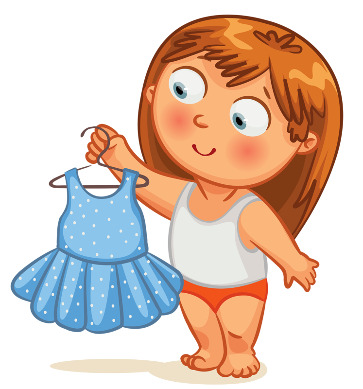 Cartoon Girl Dress PNG Pic Background