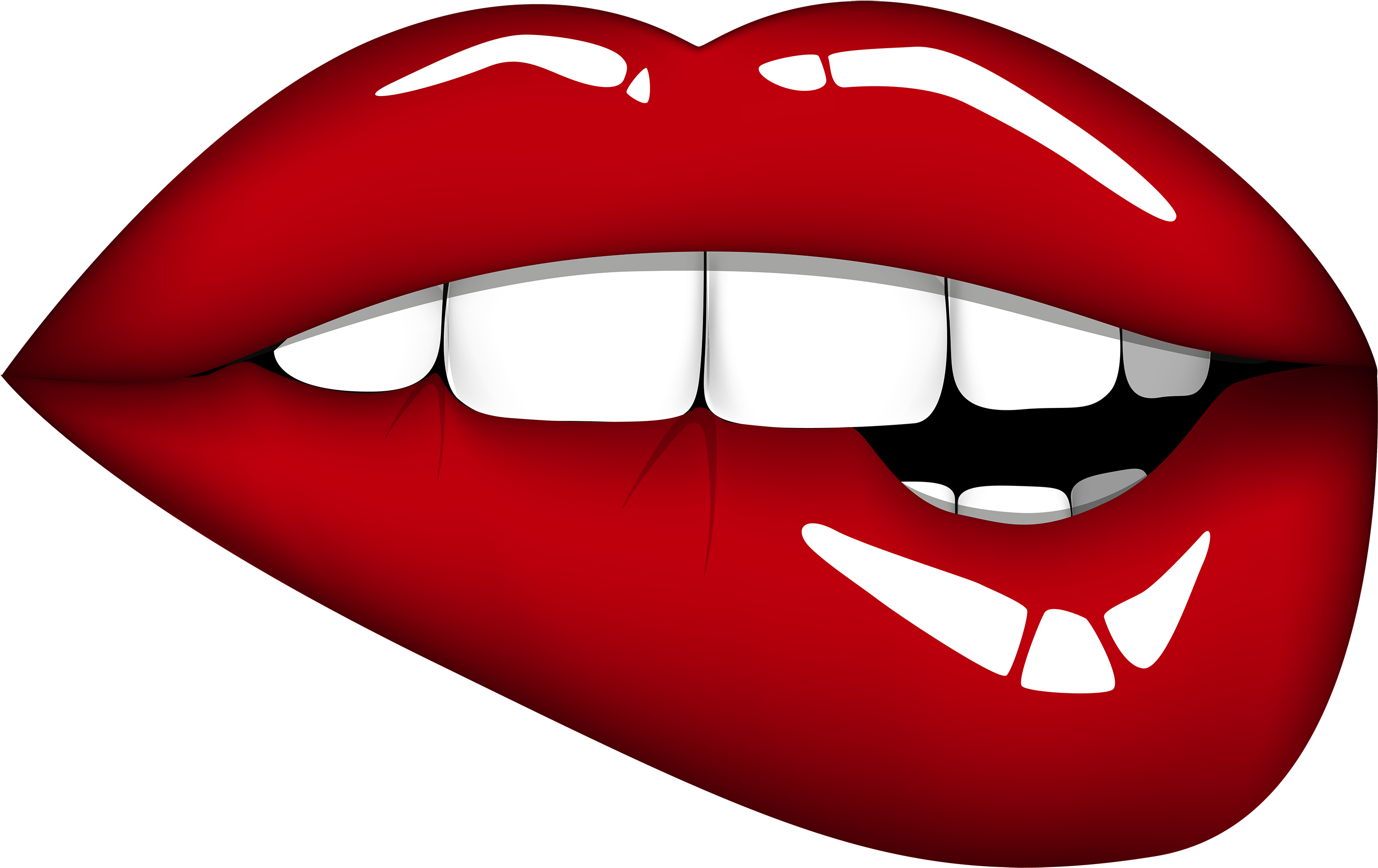 Cartoon Lips Mouth PNG Photo Image
