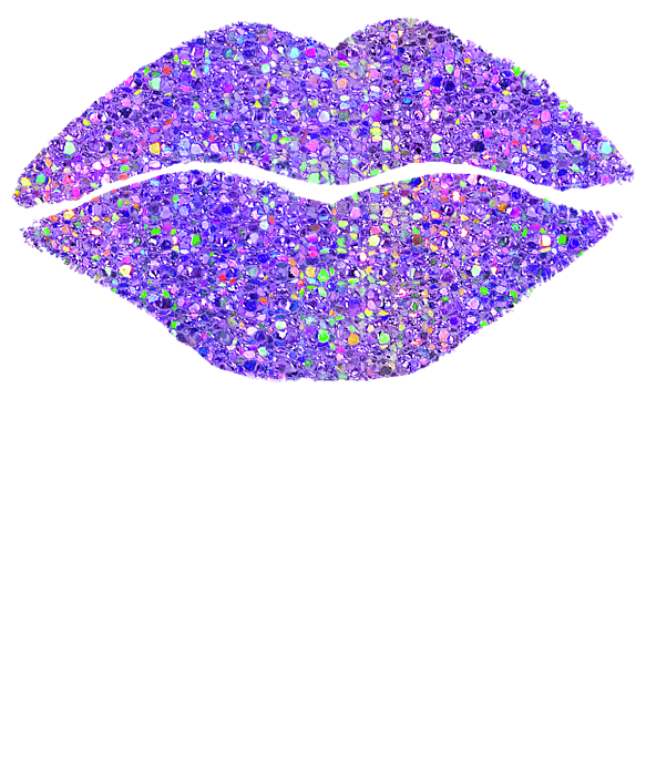 Cartoon Lips Purple PNG Clipart Background