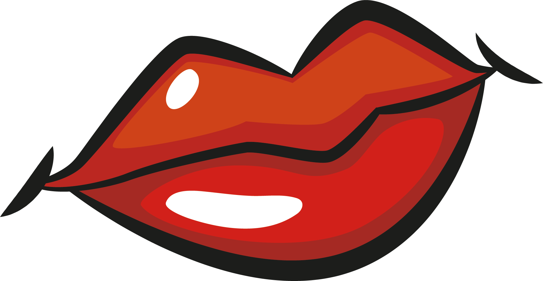 Cartoon Lips Red Download Free PNG