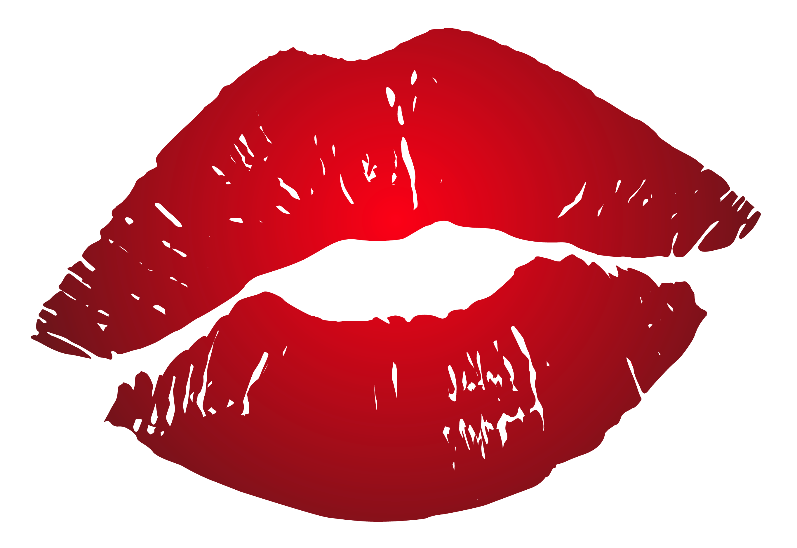 Cartoon Lips Red Free PNG