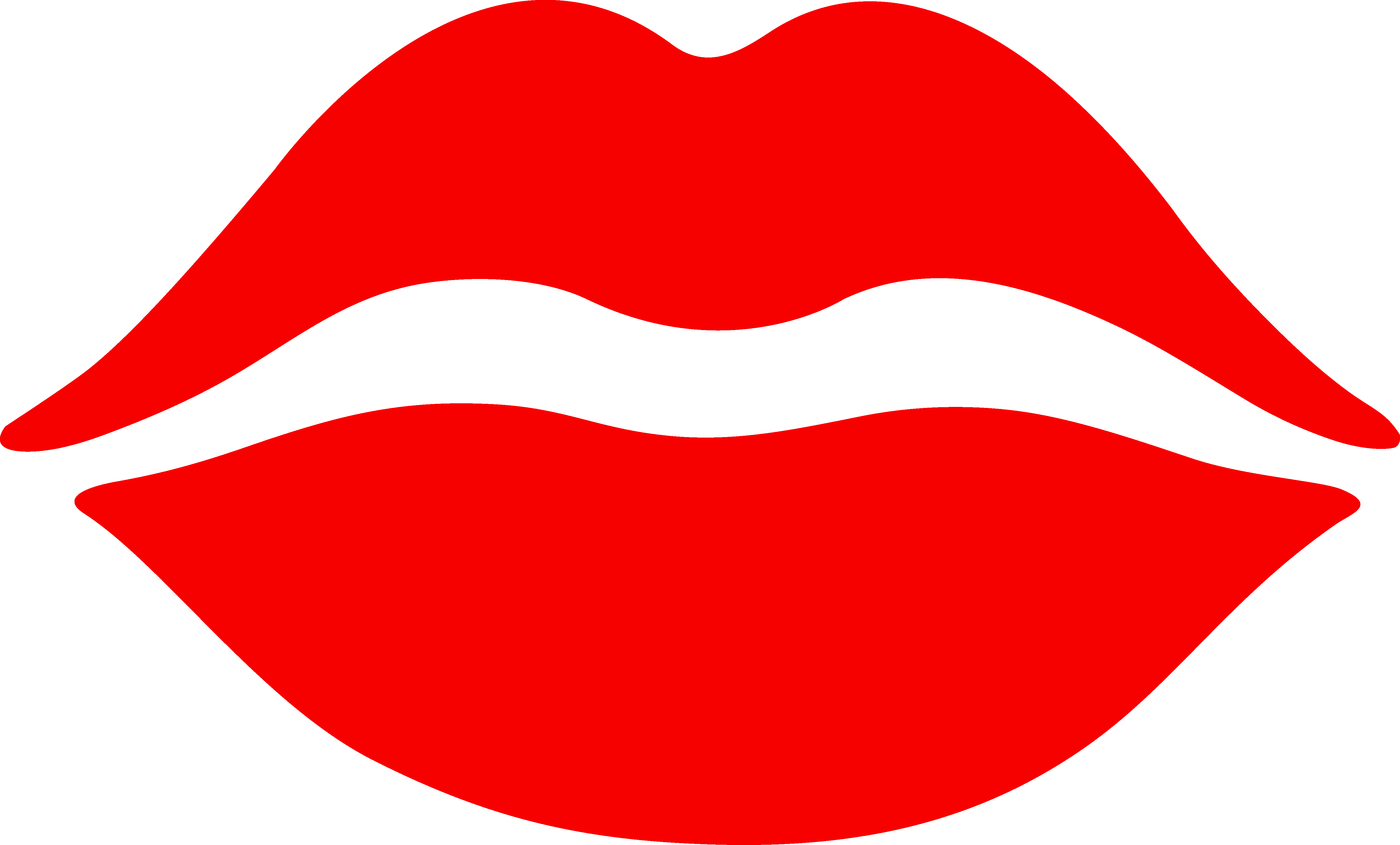 Cartoon Lips Red PNG HD Quality