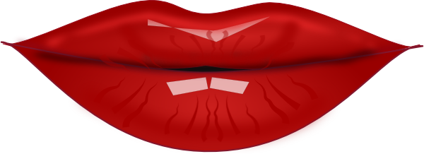Cartoon Lips Red PNG Photo Image