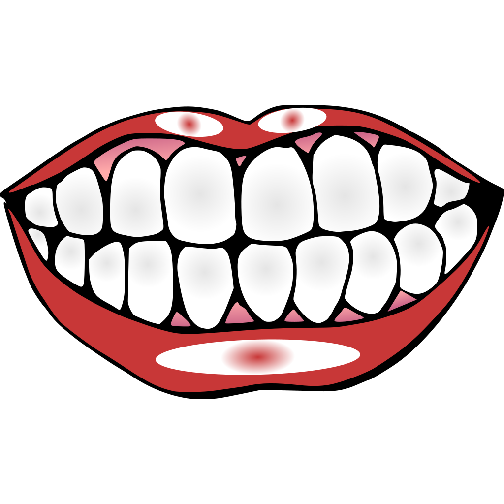 Cartoon Lips Teeth PNG Images Transparent Background | PNG Play