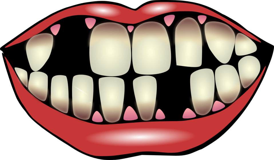 Cartoon Lips Teeth PNG Clipart Background