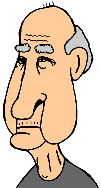 Cartoon Old Man Transparent File
