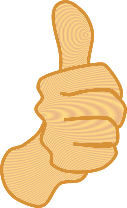Cartoon Thumb Up PNG Background