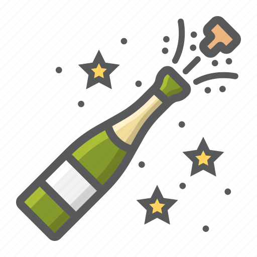 Champagne Pop PNG Clipart Background