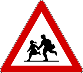 Children Traffic Sign Transparent File