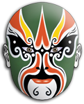 Chinese Opera Red Mask PNG Clipart Background