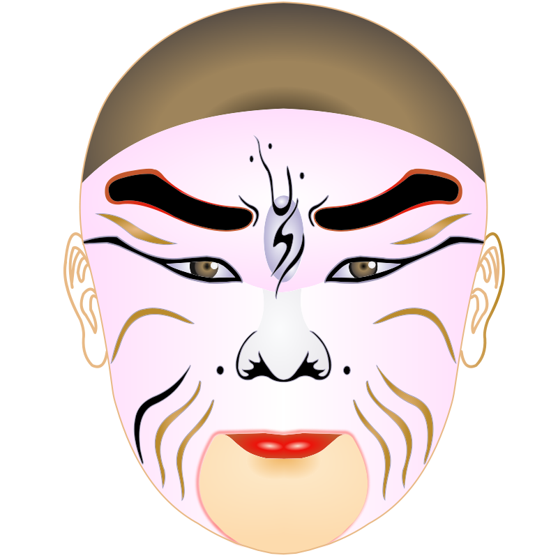 Chinese Opera Red Mask Transparent Images