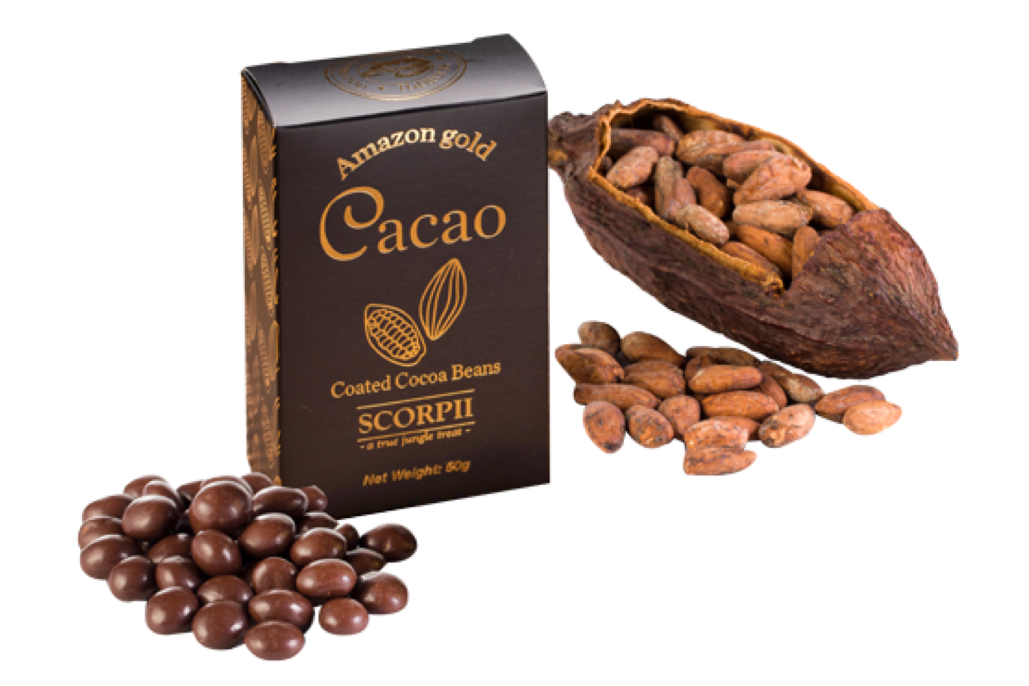 Chocolate Coffee Beans Background PNG Image