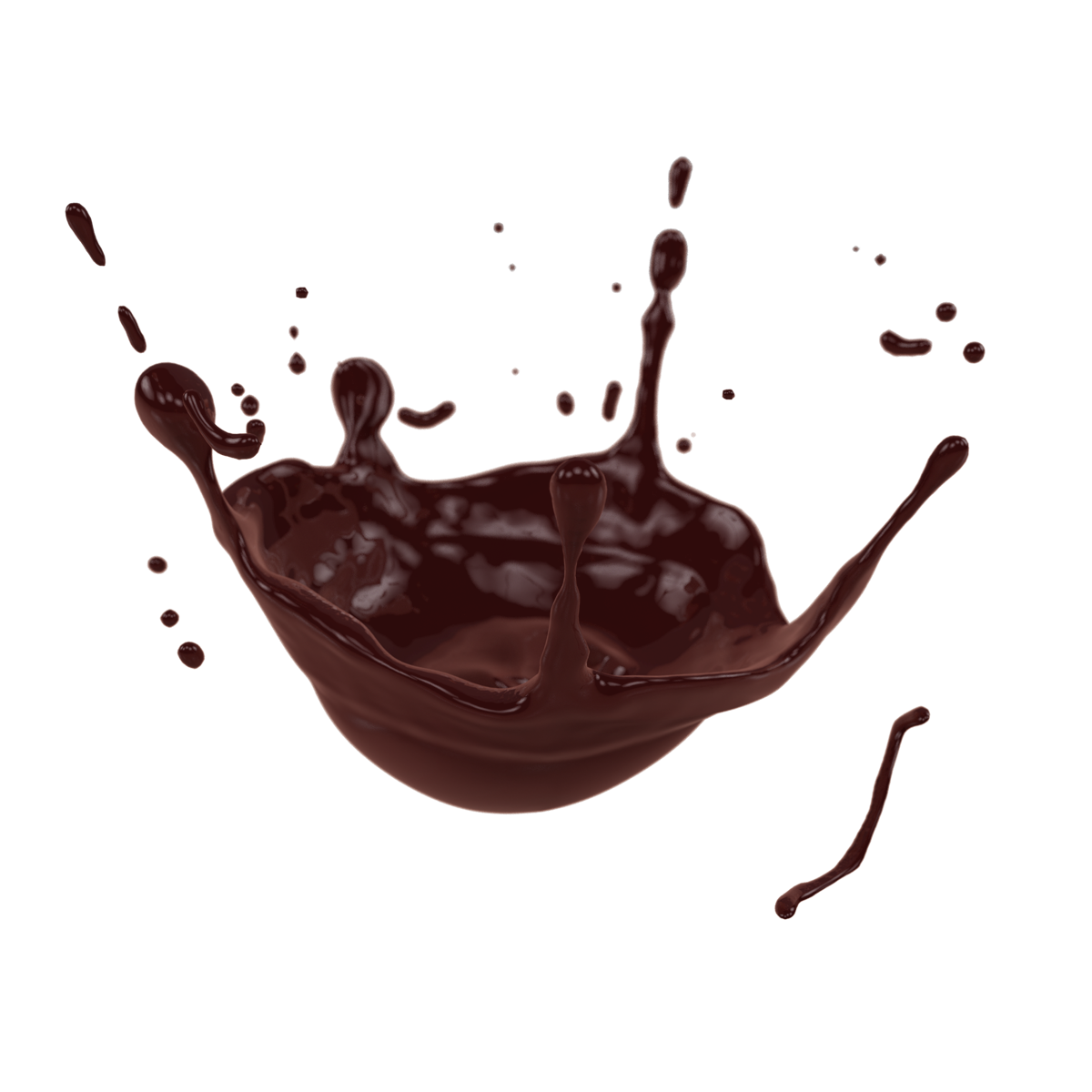 Chocolate Splash Transparent Background