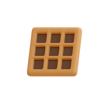 Chocolate Waffle Transparent Background