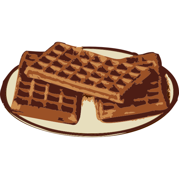 Chocolate Waffle Transparent File