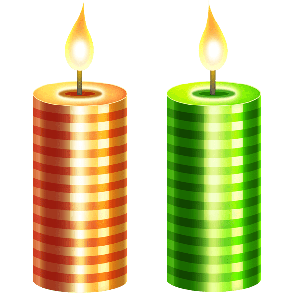 Christmas Candle Background PNG Image