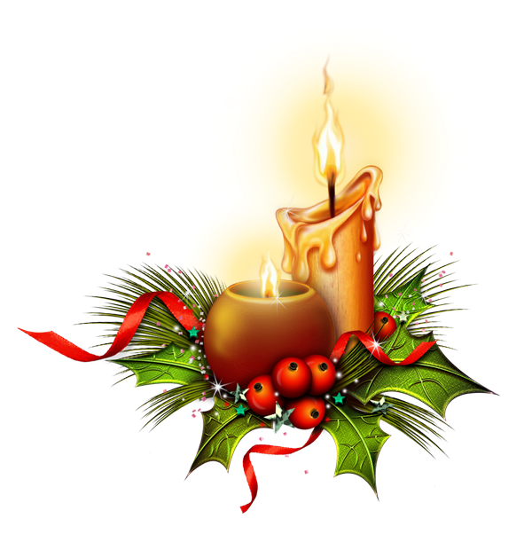 Christmas Candle PNG Photo Image