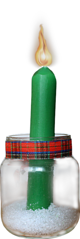 Christmas Candle PNG Pic Background
