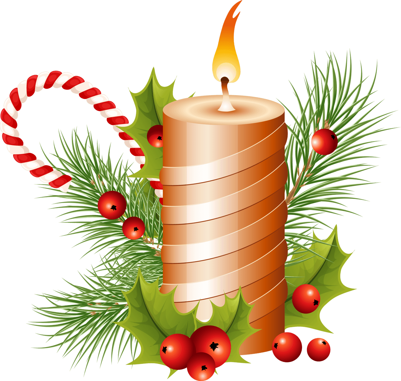 Christmas Candle Transparent Background