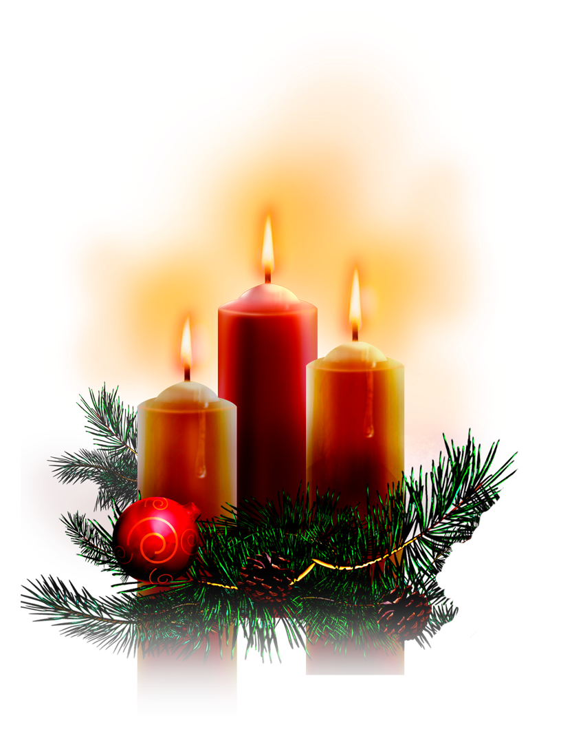 Christmas Candle Transparent Free PNG