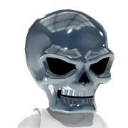 Chrome Skull Mask Transparent Background