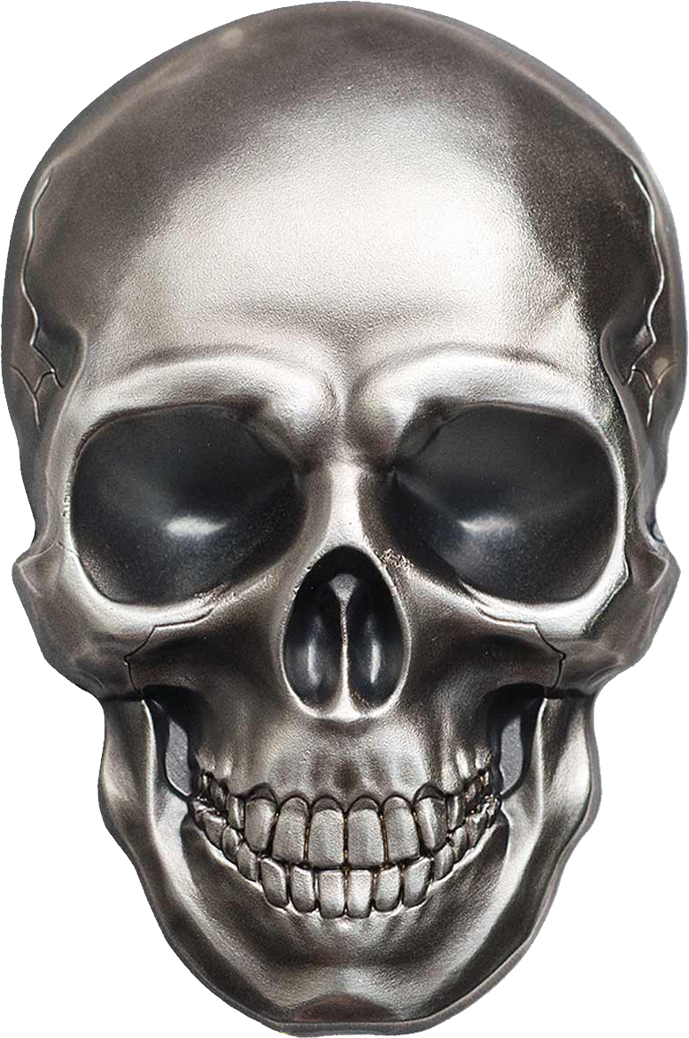 Chrome Skull Mask Transparent File