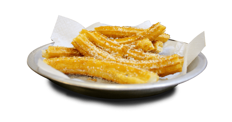 Churros On A Plate Background PNG Image