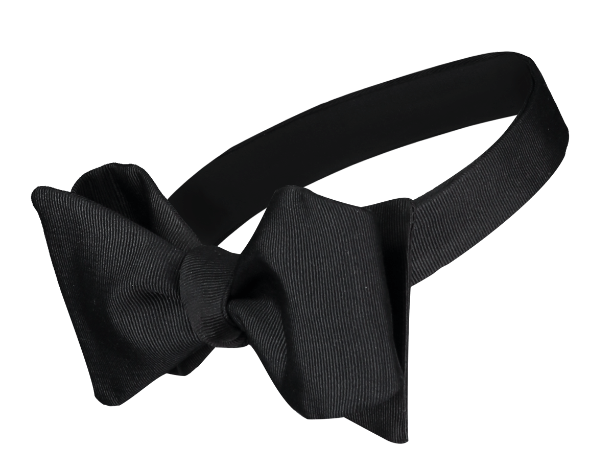 Classic Black Bow Tie Background PNG Image | PNG Play