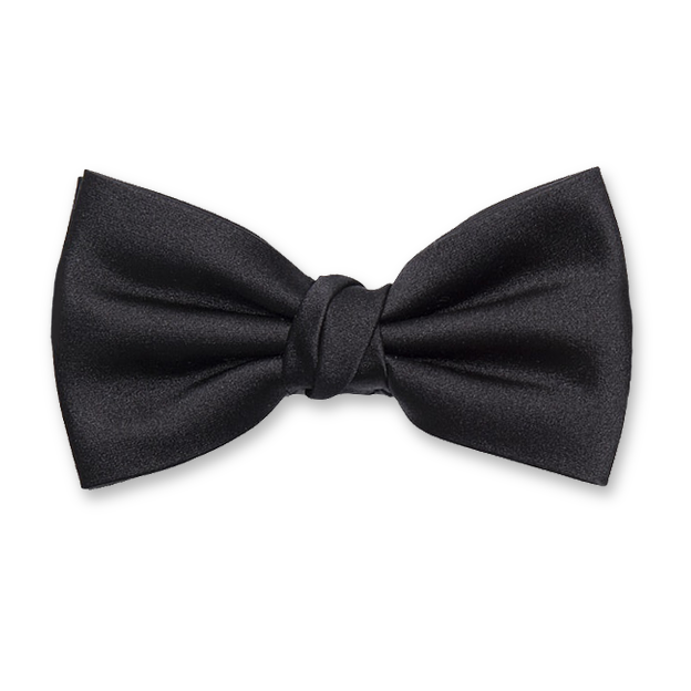 Classic Black Bow Tie PNG HD Quality
