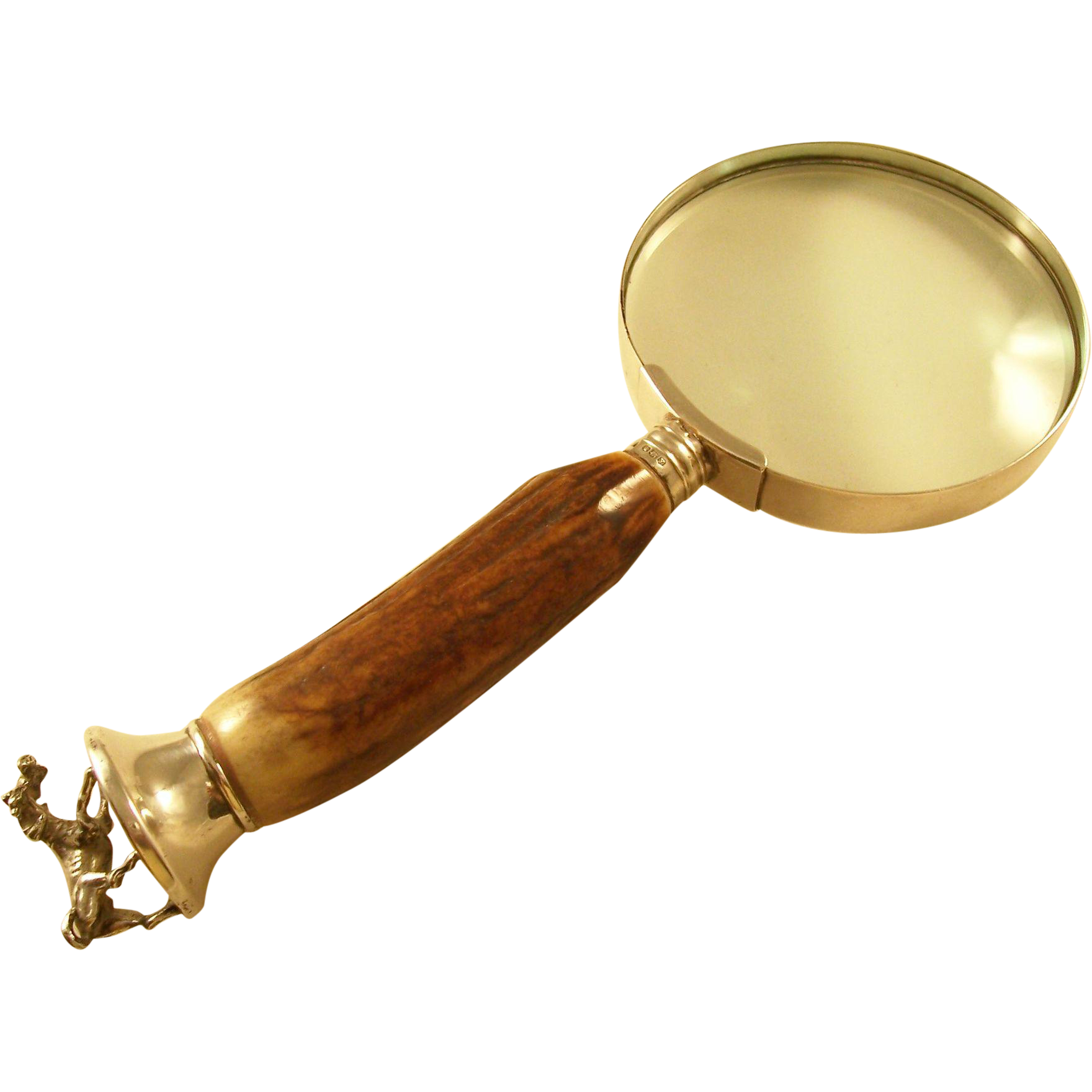 Classic Magnifying Glass Background PNG Image