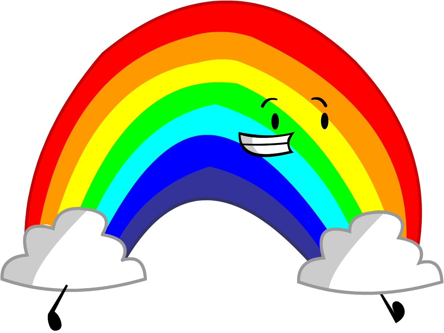 Classic Rainbow Background PNG Image