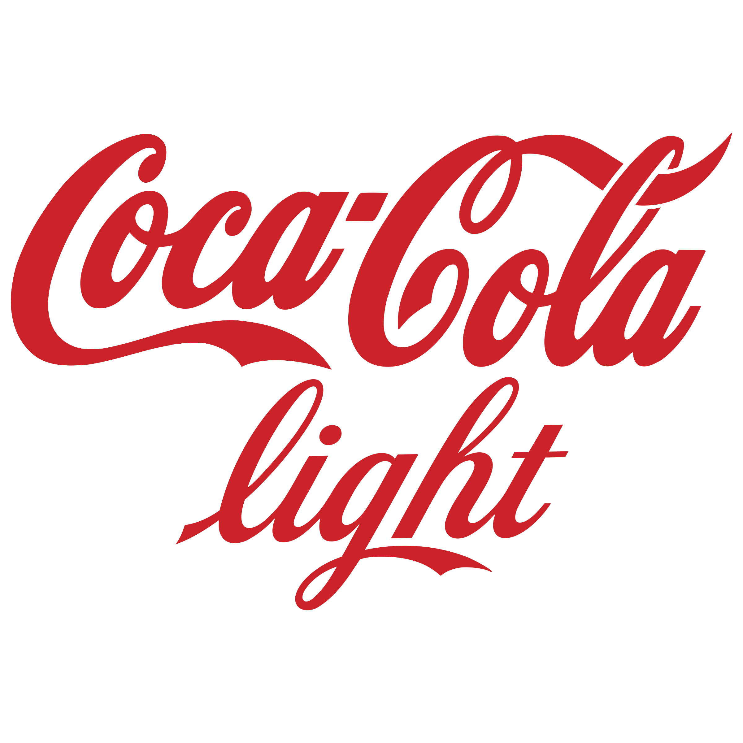 Coca Cola Light Logo Background PNG Image