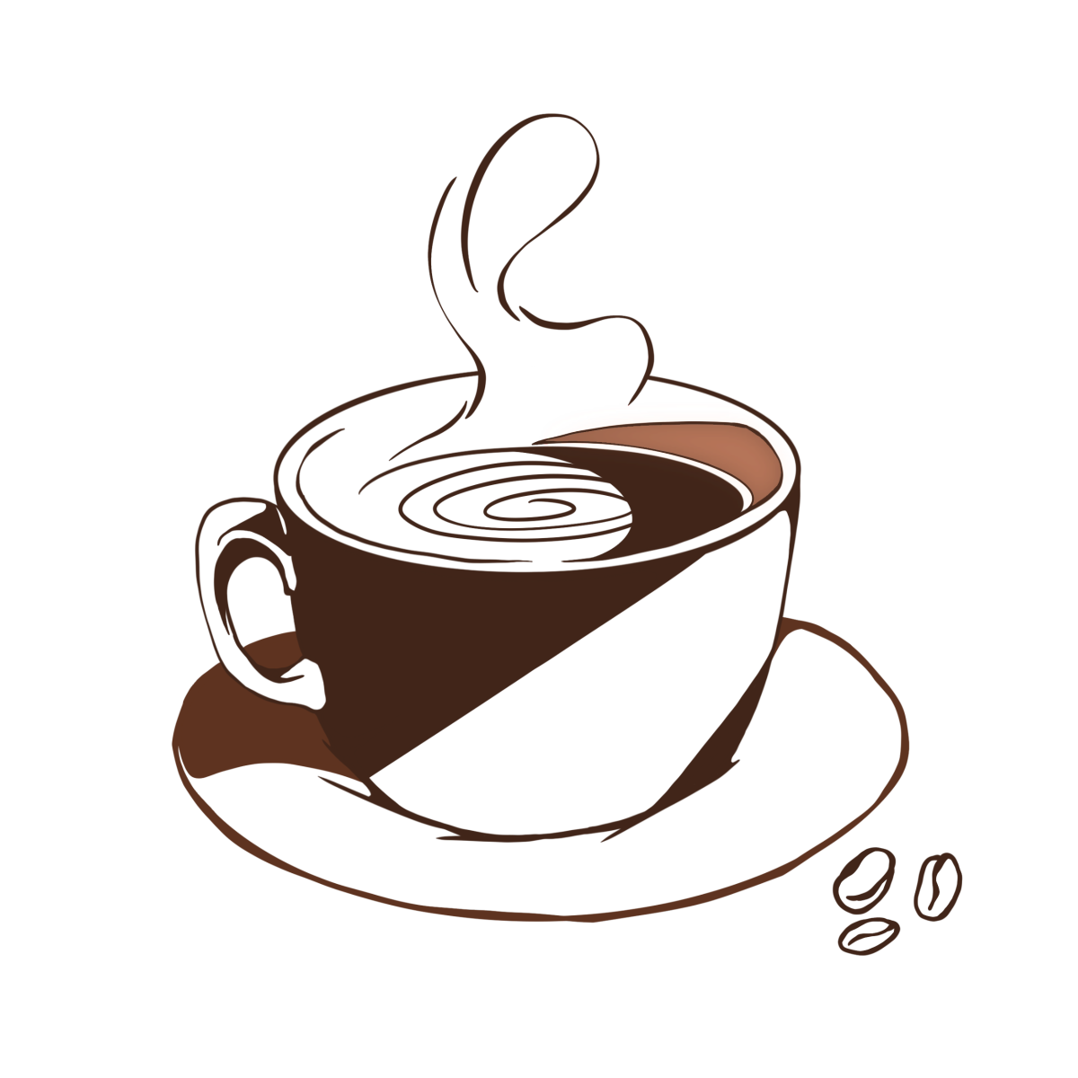 Coffee And Beans Transparent Images