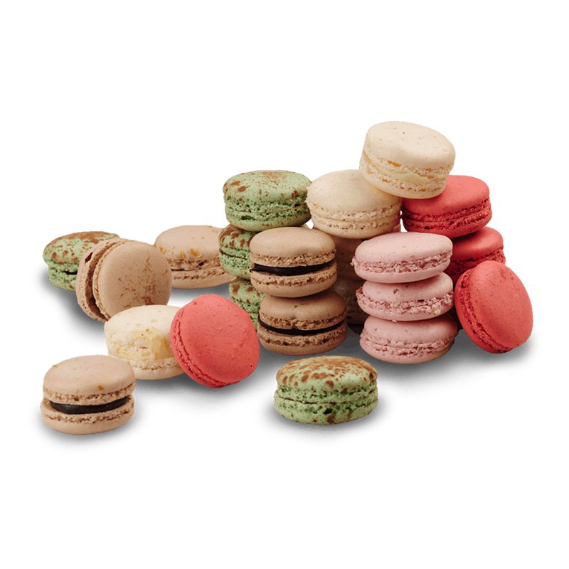 Collection Of Macarons Background PNG Image