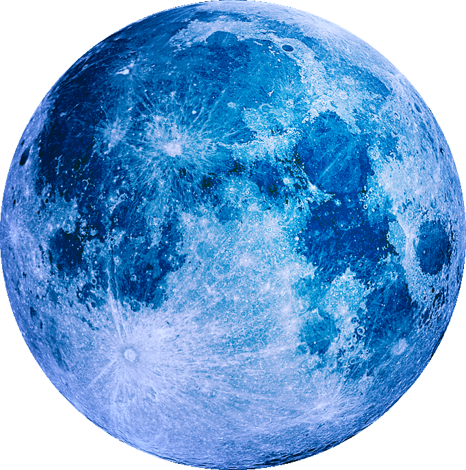 Colourful Moon Transparent File