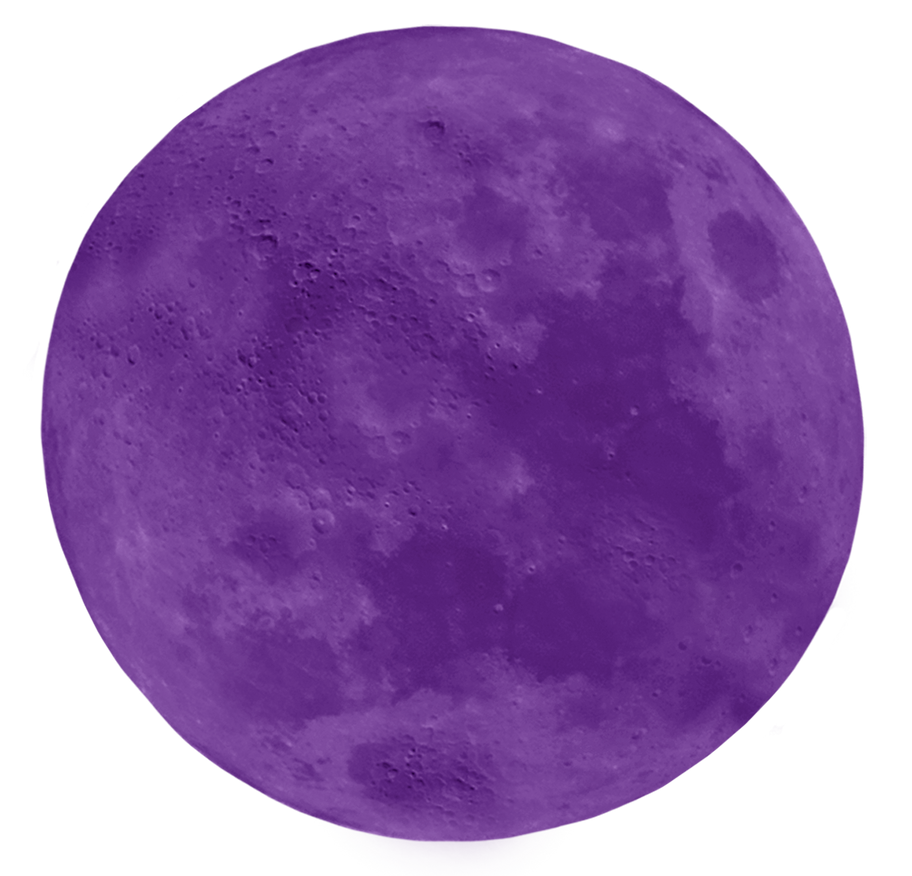 Colourful Moon Transparent PNG
