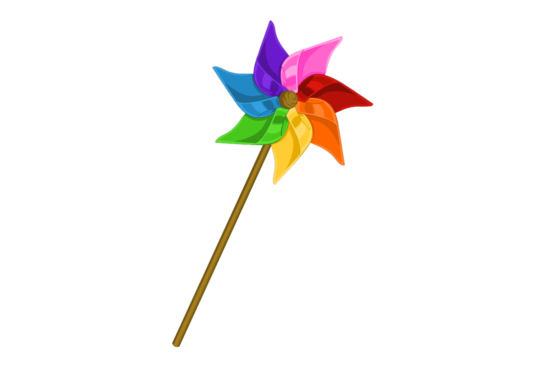 Colourful Pinwheel PNG Clipart Background