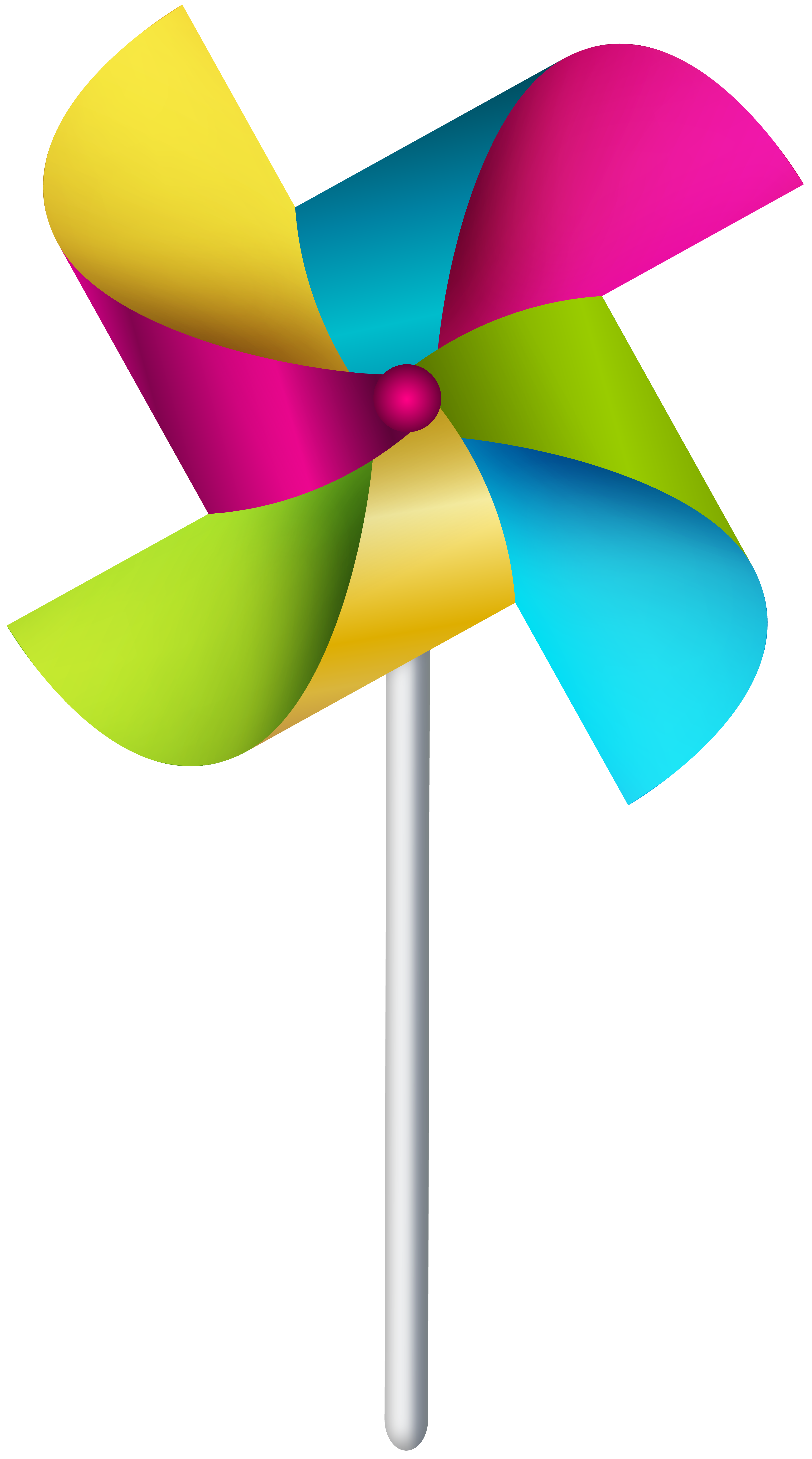 Colourful Pinwheel Transparent File