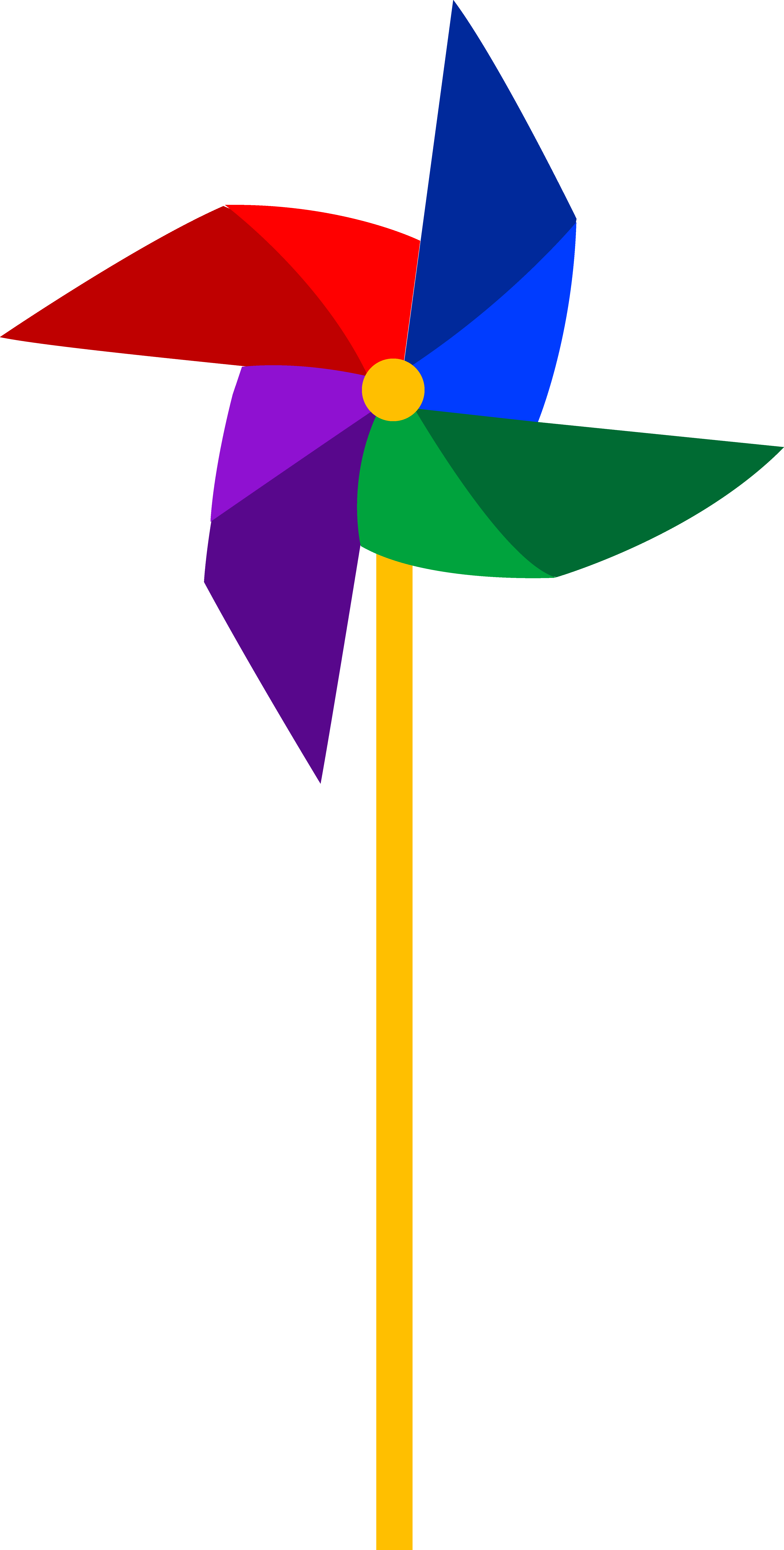 Colourful Pinwheel Transparent PNG