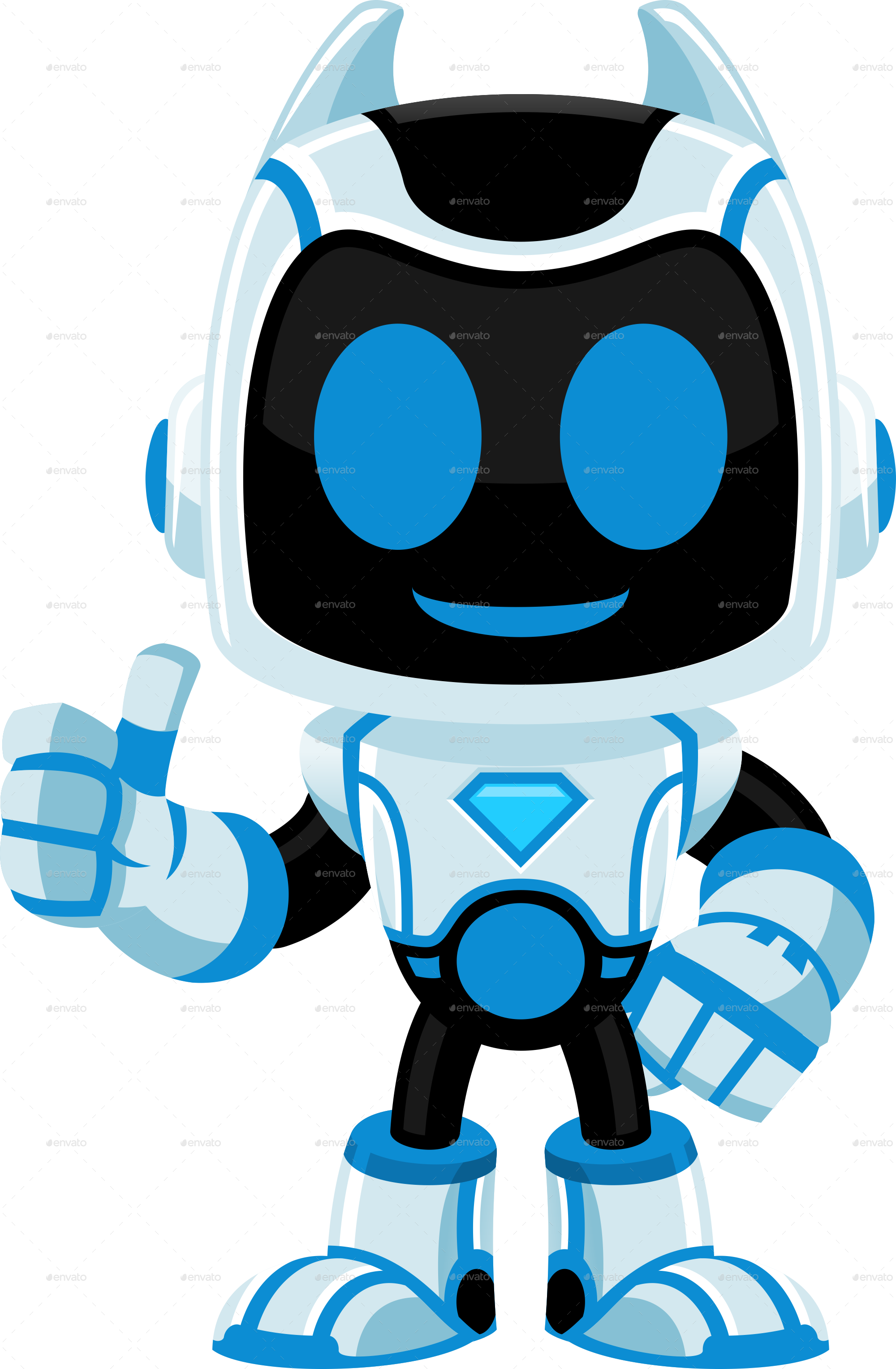 Colourful Robot Free PNG